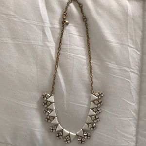 White & Gold J. Crew Necklace